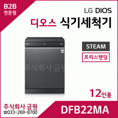LG 스팀 식기세척기 12인용 DFB22MA