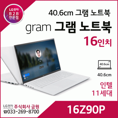 LG 그램 gram 노트북 16인치 16Z90P
