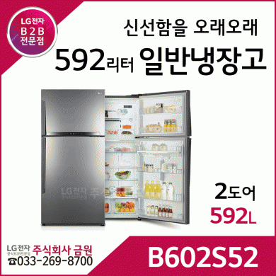 LG전자 2도어 일반냉장고 B602S52