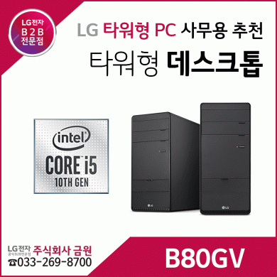 LG 타워형 PC 데스크톱 B80GV