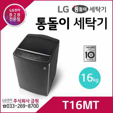 LG전자 16kg 통돌이세탁기 T16MT