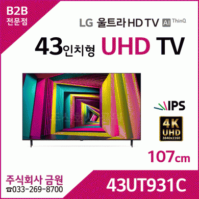 LG 43인치 LED TV 43UT931C