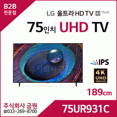 LG 75인치 4K UHD LED TV 75UR931C