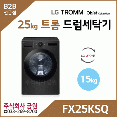 LG 트롬 25kg 오브제컬렉션 드럼세탁기 FX25KSQ