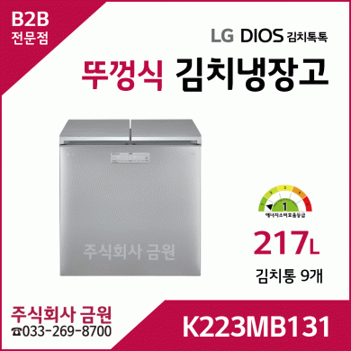 LG 디오스 뚜껑식 김치톡톡 냉장고 K223MB131