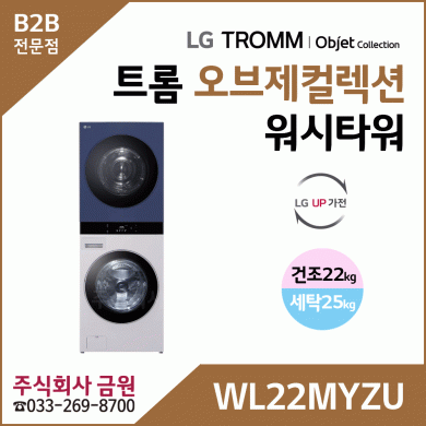 LG 트롬 오브제컬렉션 워시타워 WL22MYZU