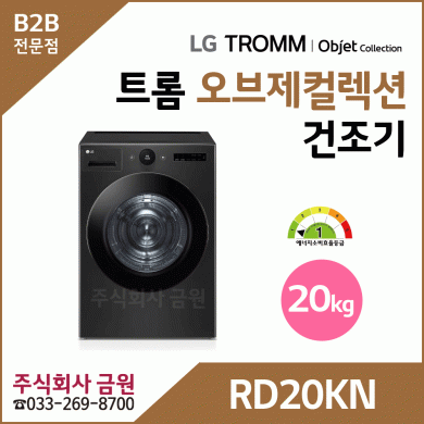 LG 트롬 20kg 전기식 건조기 RD20KN