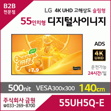 LG전자 55인치 디지털사이니지 55UH5Q-E