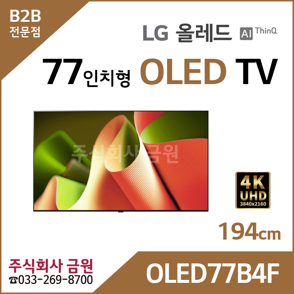 LG 65인치 올레드 OLED TV OLED77B4F