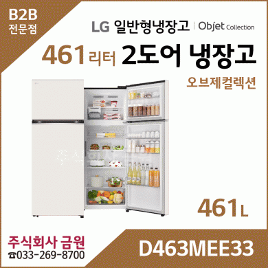 LG 2도어 일반냉장고 D463MEE33
